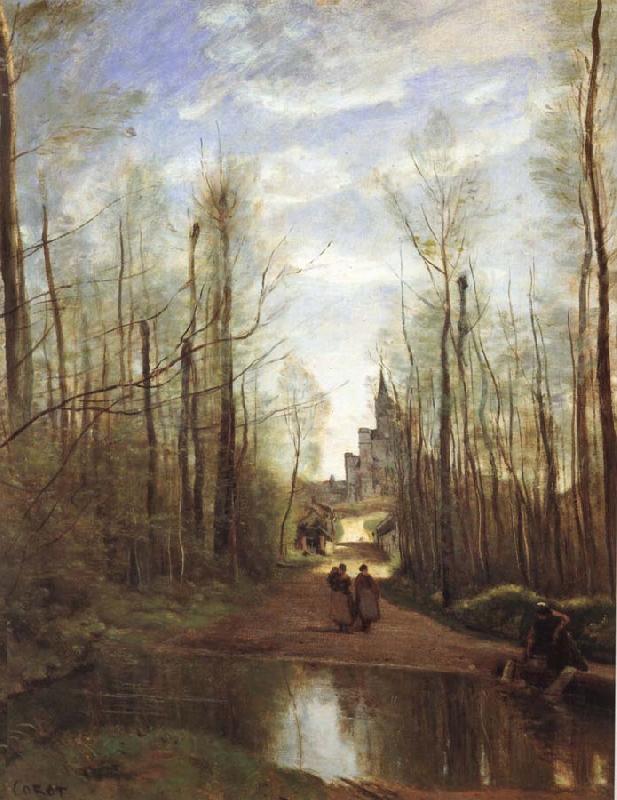 Corot Camille The church of Marissel Germany oil painting art
